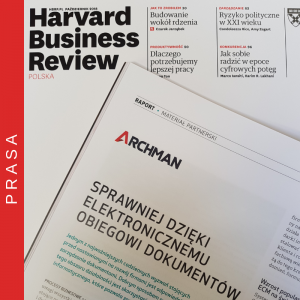 Artykuł firmy Archman w Harvard Business Review Polska